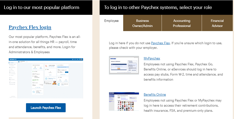 Paychex Flex Employee Login
