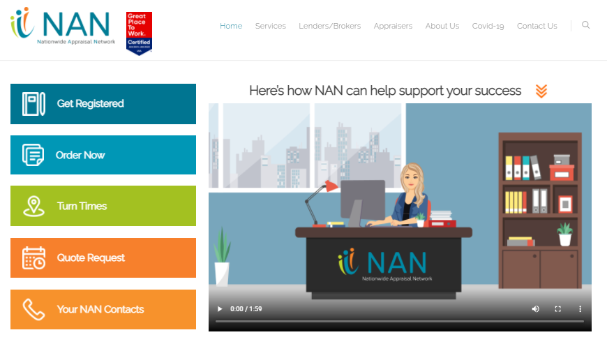 Nationwide Appraisal Network products