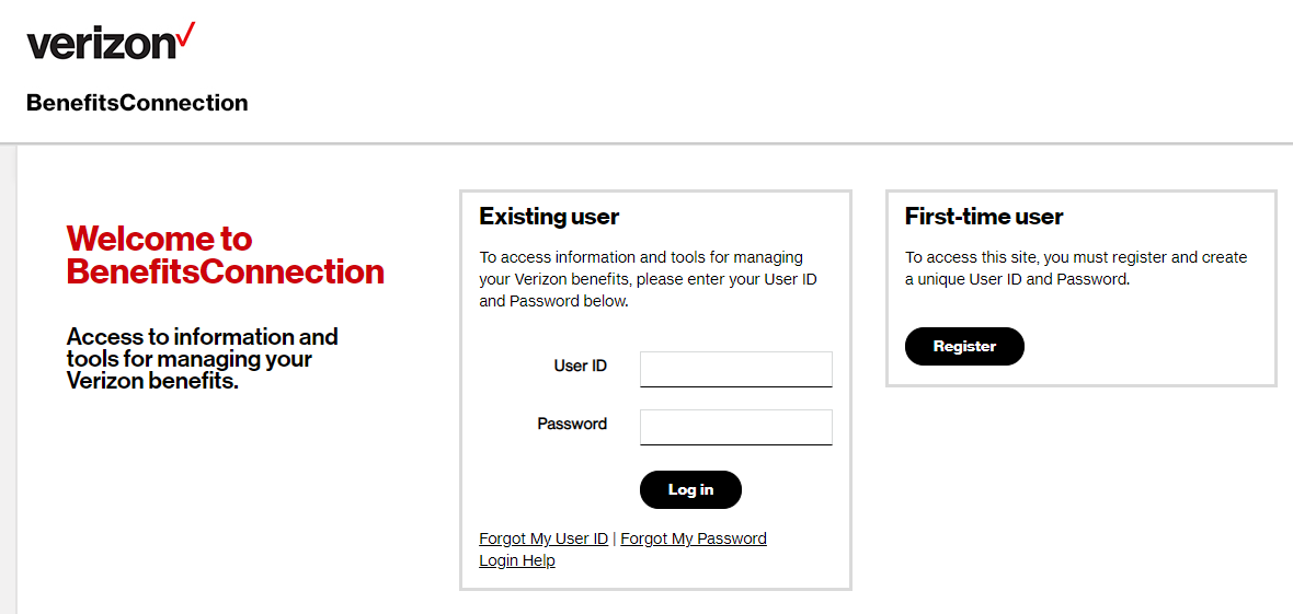 Verizon BenefitsConnection Login